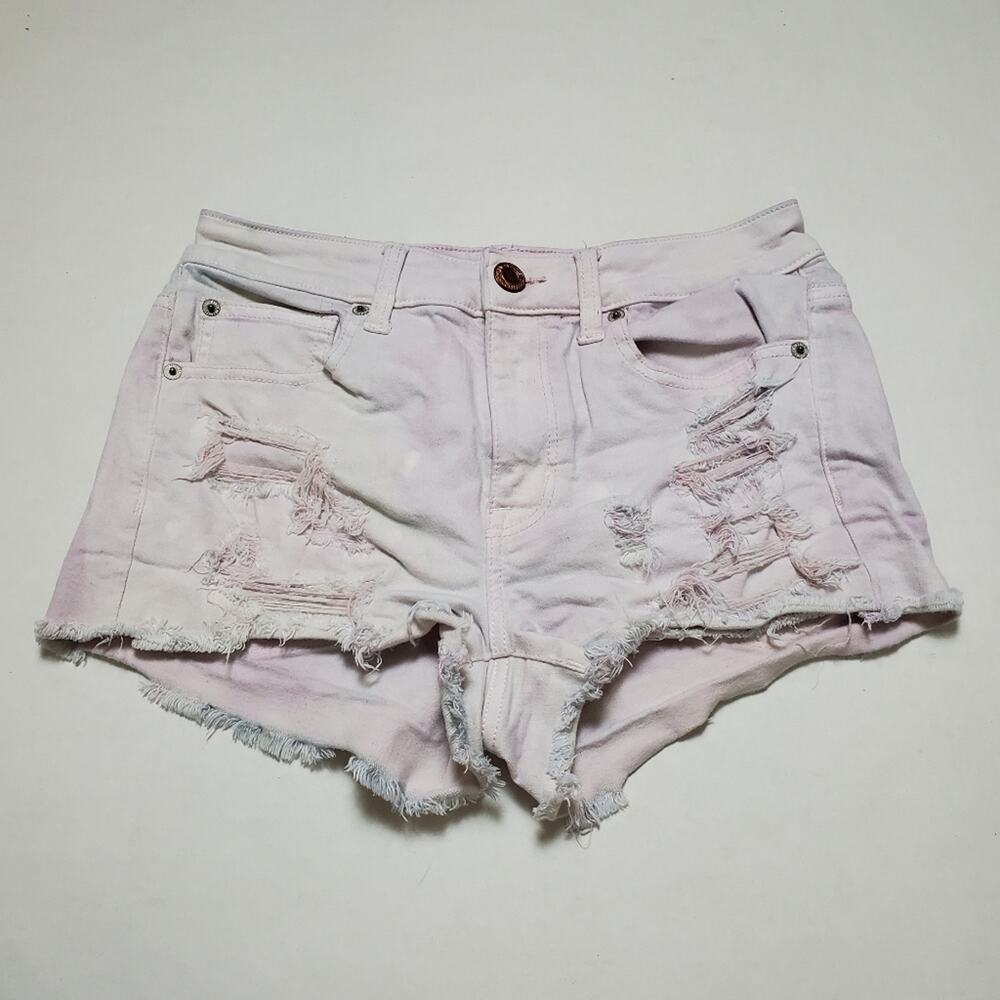American Eagle Distressed Acid Wash Shorts SZ 6